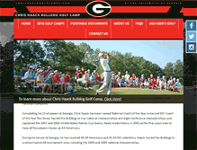 Tablet Screenshot of chrishaackgolfcamp.com